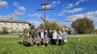 В селе Сергеевка установлен Крест на месте будущего храма