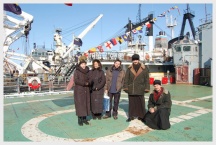 Богослужение на корабле &laquo;Камчатка&raquo; (23 февраля 2008 года)